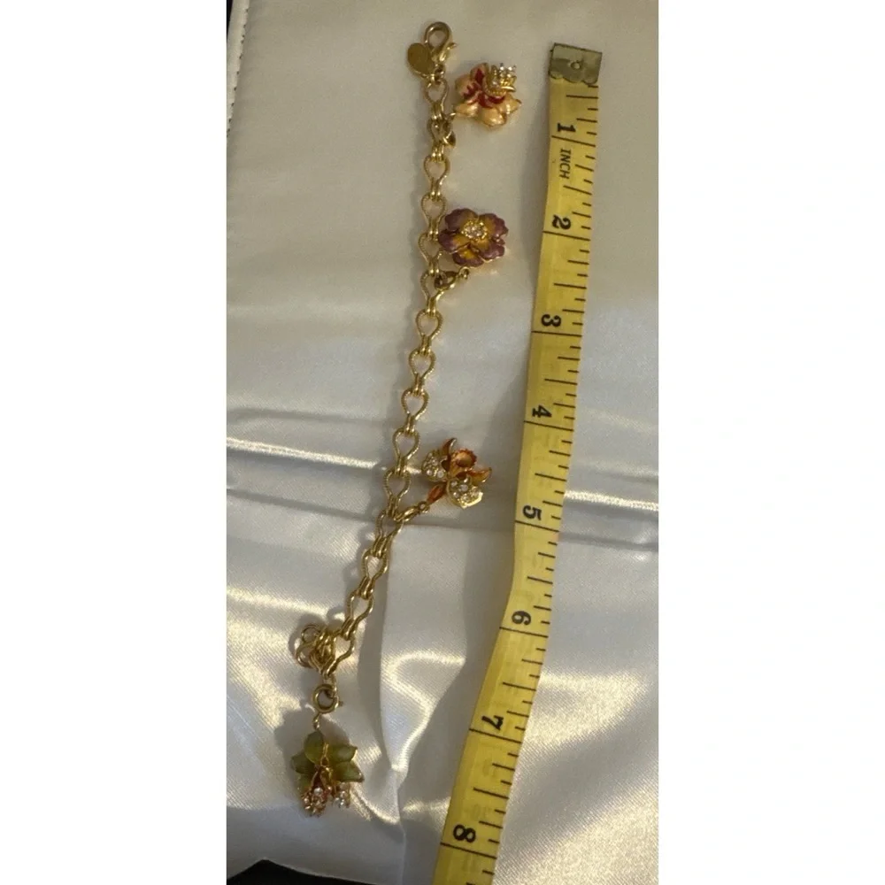 Nolan Miller Orchid Charm Bracelet - Picture 4 of 5